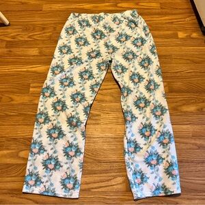 Floral Print Women's Pajama Bottoms